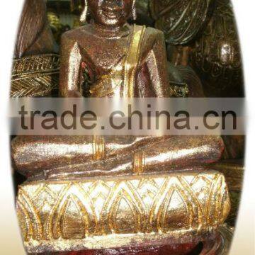 Wooden Bhuddha Image carved