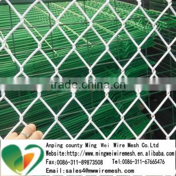 Factory Price 4.0mm/5.0mm Wire Dia Chain Link Fence With Barbed Wire