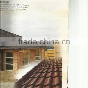 Stone Tile / Colorful Stone Coated Metal Roofing Mordern Classical Tile photo-2