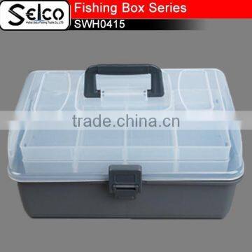 SWH0413 30*17*14cm China Top colorful plastic fishing tackle box