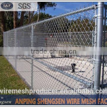 high galvanized chain link fence