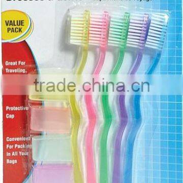 5 pcs travel toothbrush