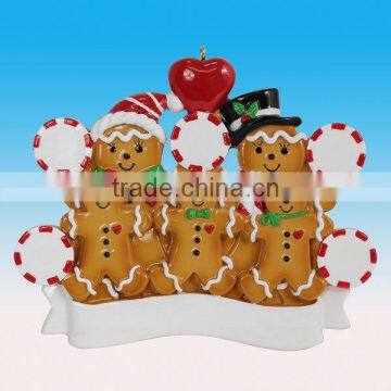 Personalized Gingerbread polyresin christmas gifts