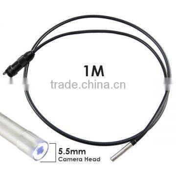 5.5mm Camera Industrial 2.4" HD Endoscope Snake Scope Waterproof 1M Cable Inspection Borescope 4 LED Engine Pipe Cam Tool photo-5