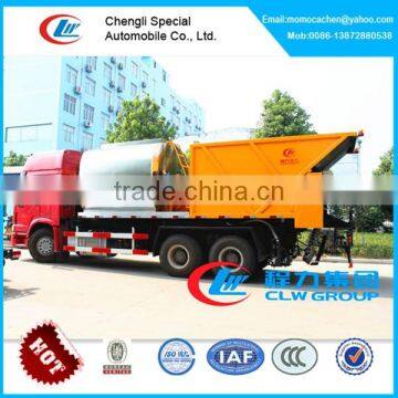 8cbm Bitument Asphalt Tank and 12cbm Gravel Bucket Synchronous Chip Sealer,asphalt Mixer Truck photo-4