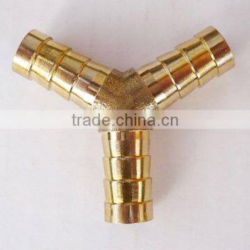 High Qulity CNC machining Brass Y connector from VMT manufacturer