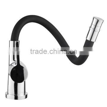 silicone kitchen sink faucet universal tube spring flexible gooseneck hose