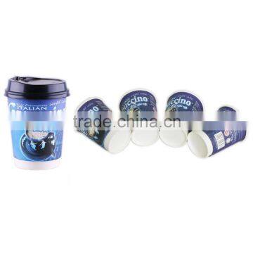 400ml Double Wall Take Away Paper Cups With Lid for Hot Beverage photo-6