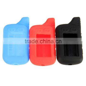 New Car Styling Silicone Two Way Case Keychain LCD Car Alarm System Remote Control Sticker Cover for TZ9010 photo-2