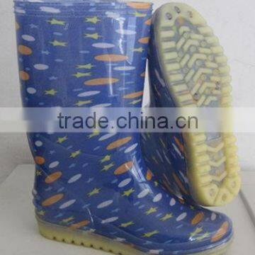 2015 New waterproof cheap girl's PVC rain Boots,new arrival rain boots