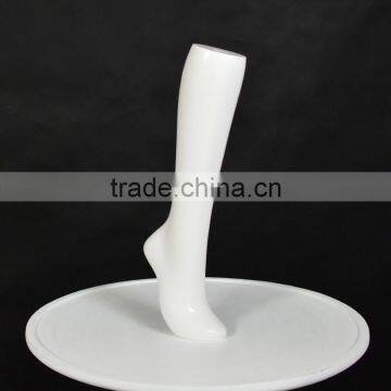 White Female Hosiery Leg Form Knee High Foot Mannequin Display For Sale photo-4