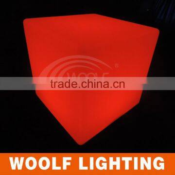 Light Up Outdoor Used Colourful Illuminated Color Changing LED Bar Cube Chair Cube Seat photo-4