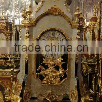 Vintage Copper Art Clock, Metal Table Clock, Antique Table Clock photo-4