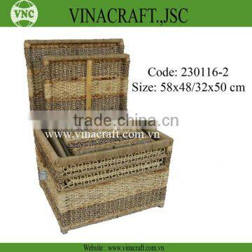 Wicker trunk organizer for clother