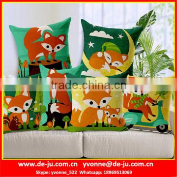 Red Fox Cartoon Adult Car Booster Cushion