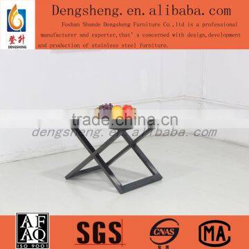 modern glass end table / end table / glass end table