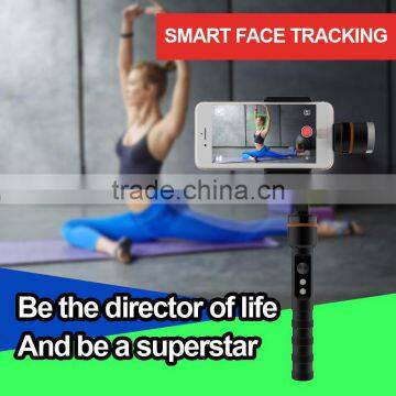 Hot Bluetooth Handheld 3Axis Face Tracking Stabilizer For Mobilephone/Camera Photographing,Dual Purpose Professional Stabilizers