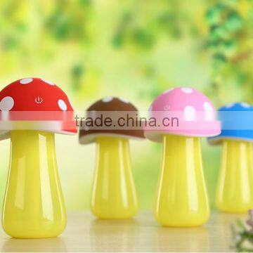 Mini Portable Cartoon Mushroom Cute Design Air Humidifier, Household Colorful LED Light Air Personal Humidifier For Sale photo-5