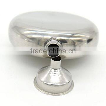 5 OZ Mirror Stainless Steel Flagon / Stainless Steel Hip Flask / Stainless Steel Wine Bottles (with Small Funnel) photo-4