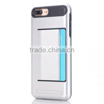 Wholesale Slim TPU + PC Combo Mobile Phone Case With Card Slot for IPhone 7 Plus photo-4