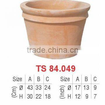 Outdoor terracotta antique flower pot