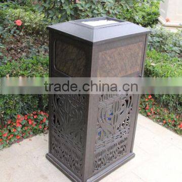 Arlau Aluminum Alloy Shopping Mall Trash Can photo-5