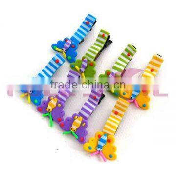 clay hair clip/grips wiht beautiful and colorful design