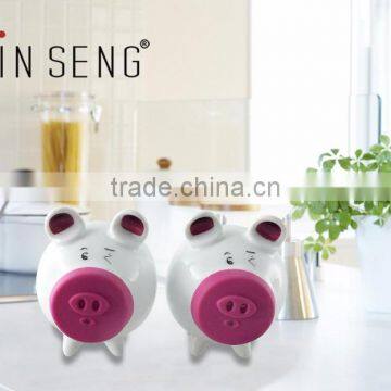The Pig Shape Ceramic Salt and Pepper Canister for Sugar photo-3