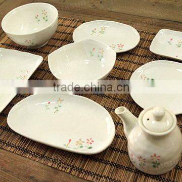 Japanese style stoneware dinner set with hand paiting