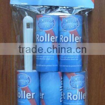 Hot selling plastic pet hair lint roller with 4 refills