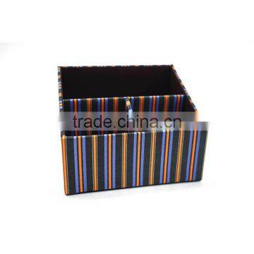 Waterproof Faux Leather Desk Organizer Remote Control Box With 3 Compartments