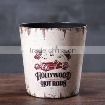 Inno-crea Home Office Waterproof Decorative Leather Trash Can photo-3