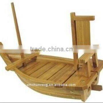 Natural Disposable Bamboo Sushi Boats With SGS photo-4