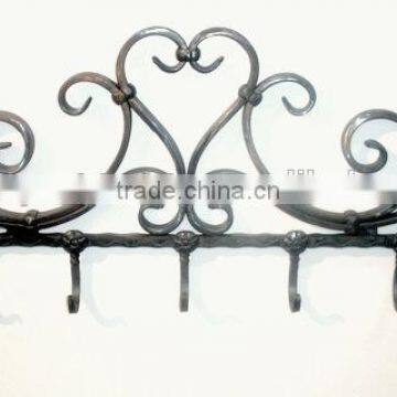 black finished large metal wall antique hangers