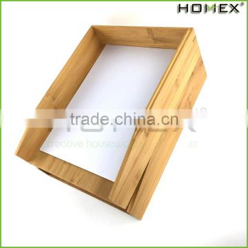 Bamboo paper storage tray/ a4 paper tray Homex-BSCI