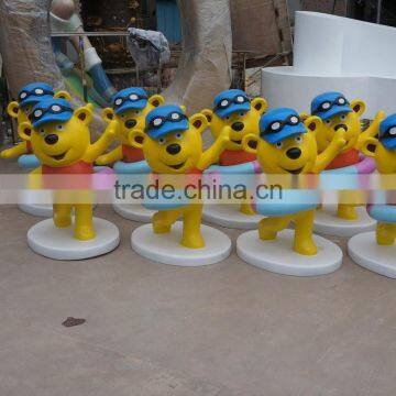 Fiberglass Cartoon Bear Statue photo-4