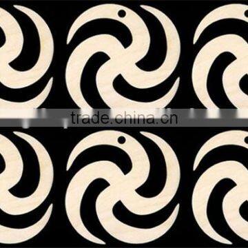 Hot Sell Africa Adinkra Symbol NKOTIMSEFO MPUA 3 Inches Tall With Hole Natural Craft Wood Made in China