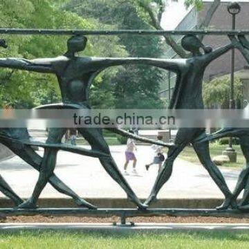 Sales promotion bronze people statue for garden decorative and home yard