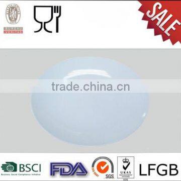 Round Pure White Melamine Plate,Melamine Ware