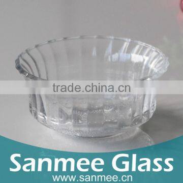 White Material Quality Glass Salad Bowl Glass Fruit Bowl photo-2
