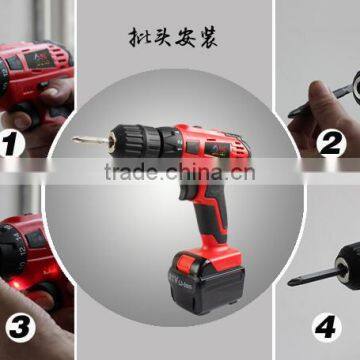 21v Lithium Battery Electric Cordless Drills Power Tools photo-5