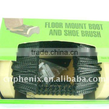 Plastic utility boot and shoe brush&scraper