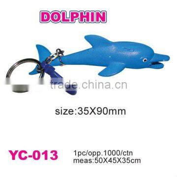 promotional PVC dolphin key chain