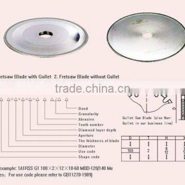 Electroplated Diamond fret saw blade