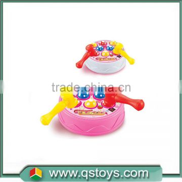 Cartoon style plastic hammer toy for baby with EN71