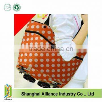 Large Size Folding Shopping Trolley On Wheel Luggage Bags Convenient