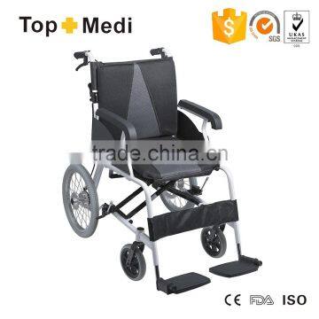 Topmedi Folding Aluminium Manual Lightweight Wheelchair for Sale photo-2