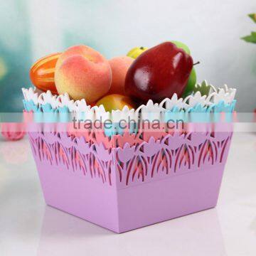 Plastic Empty Hollow Out Fruit Basket photo-2