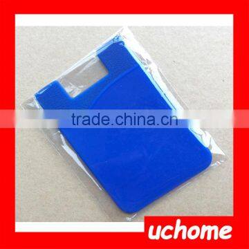 UCHOME 2016 Custom Color Silicone Credit Card Holder on Mobile Phone/Silicone Stick on Cardholder photo-6