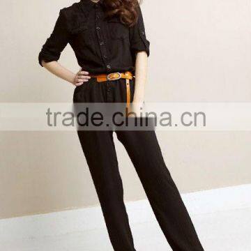 hot sale ladies fashion long autumn jumpersuit for girls